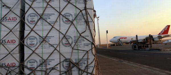 Humanitarian aid supplies from USAID Humanitarian aid supplies from USAID - Sputnik International