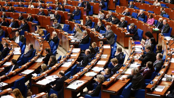 State Duma Speaker Sergei Naryshkin during PACE session - Sputnik International