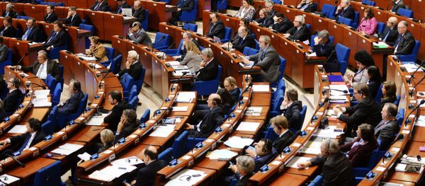 State Duma Speaker Sergei Naryshkin during PACE session - Sputnik International