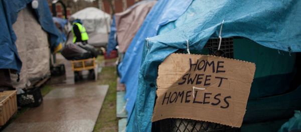 Homeless encampment in Seattle - Sputnik International