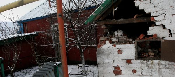 Aftermath of Donetsk shelling by Ukrainian army - Sputnik International