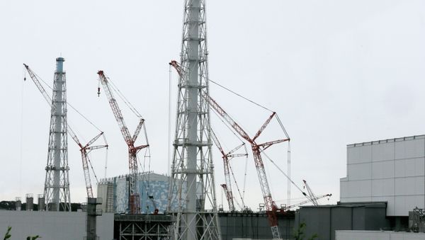 This photo taken on July 9, 2014 shows cranes working et the Unit 3 building next to the Unit 4 at the tsunami-crippled Tokyo Electric Power Co.'s Fukushima Daiichi Nuclear Power Plant in Okuma, Fukushima Prefecture, northeast of Tokyo This photo taken on July 9, 2014 shows cranes working et the Unit 3 building next to the Unit 4 at the tsunami-crippled Tokyo Electric Power Co.'s Fukushima Daiichi Nuclear Power Plant in Okuma, Fukushima Prefecture, northeast of Tokyo - Sputnik International