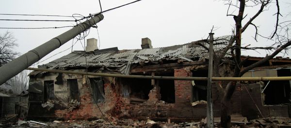 Donetsk after shelling Donetsk after shelling - Sputnik International
