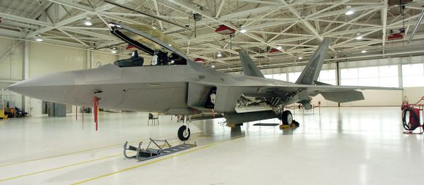 In this Aug. 7, 2008 file photo, a static display of a Lockheed Martin F-22 Raptor jet is seen at Langley Air Force Base in Hampton, Va. In this Aug. 7, 2008 file photo, a static display of a Lockheed Martin F-22 Raptor jet is seen at Langley Air Force Base in Hampton, Va. - Sputnik International