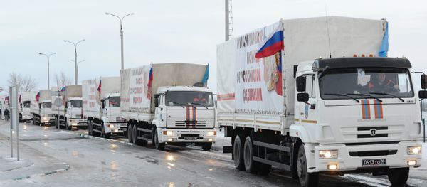 Russia's 12 th  humanitarian aid convoy - Sputnik International