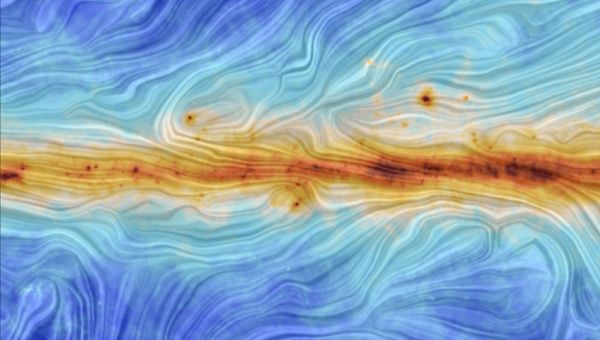 The image portrays the interaction between interstellar dust in the Milky Way and the structure of our Galaxy's magnetic field - Sputnik International