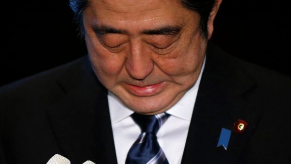 Japan's Prime Minister Shinzo Abe speaks to the media at his official residence in Tokyo February 1, 2015 - Sputnik International