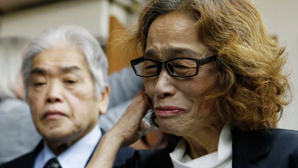 Junko Ishido, mother of Kenji Goto, a Japanese journalist who was held captive by Islamic State militants, speaks to reporters at her house in Tokyo February 1, 2015 Junko Ishido, mother of Kenji Goto, a Japanese journalist who was held captive by Islamic State militants, speaks to reporters at her house in Tokyo February 1, 2015 - Sputnik International