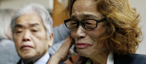 Junko Ishido, mother of Kenji Goto, a Japanese journalist who was held captive by Islamic State militants, speaks to reporters at her house in Tokyo February 1, 2015 Junko Ishido, mother of Kenji Goto, a Japanese journalist who was held captive by Islamic State militants, speaks to reporters at her house in Tokyo February 1, 2015 - Sputnik International