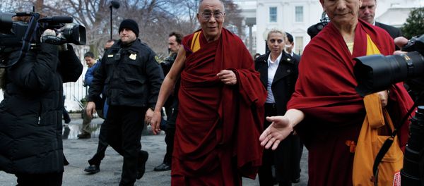 The Dalai Lama leaves the White House in Washington, Thursday, Feb. 18, 2010, following a meeting with President Barack Obama. - Sputnik International