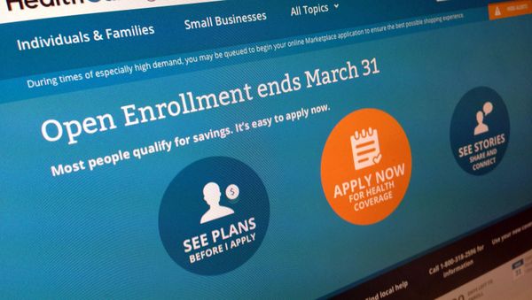 This March 1, 2014 file photo shows part of the website for HealthCare.gov, seen in Washington. President Barack Obama’s health care law has become a tale of two Americas. States that fully embraced the law’s coverage expansion are experiencing a significant drop in the share of their residents who remain uninsured, according to an extensive new poll released Tuesday. States whose leaders still object to “Obamacare” are seeing much less change. This March 1, 2014 file photo shows part of the website for HealthCare.gov, seen in Washington. President Barack Obama’s health care law has become a tale of two Americas. States that fully embraced the law’s coverage expansion are experiencing a significant drop in the share of their residents who remain uninsured, according to an extensive new poll released Tuesday. States whose leaders still object to “Obamacare” are seeing much less change. - Sputnik International