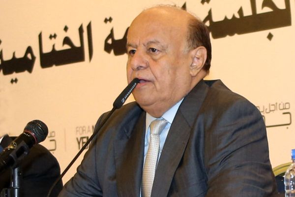 Yemeni President Abed Rabbo Mansour Hadi speaks during the closing session of the national dialogue conference in Sanaa, Yemen. Hadi submited his resignation Thursday, Jan. 22, 2015, over a standoff with Shiite rebels who control the capital. Yemeni President Abed Rabbo Mansour Hadi speaks during the closing session of the national dialogue conference in Sanaa, Yemen. Hadi submited his resignation Thursday, Jan. 22, 2015, over a standoff with Shiite rebels who control the capital. - Sputnik International