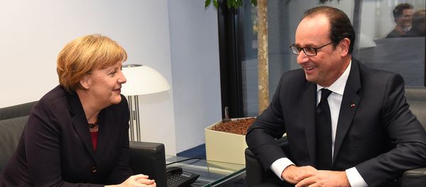 German Chancellor Angela Merkel and French President Francois Hollande German Chancellor Angela Merkel and French President Francois Hollande - Sputnik International