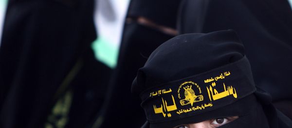 Female supporters of Islamic jihad Female supporters of Islamic jihad - Sputnik International