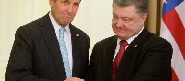 Poroshenko and John Kerry Poroshenko and John Kerry - Sputnik International