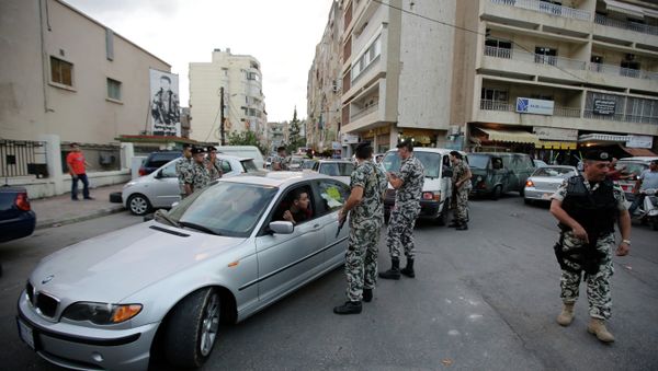Lebanese security forces man a checkpoint in the southern suburb of the capital Beirut Lebanese security forces man a checkpoint in the southern suburb of the capital Beirut - Sputnik International