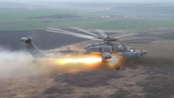 Night Hunter and Terminator Helicopters Hit Targets During Russian Air Force Drills - Sputnik International