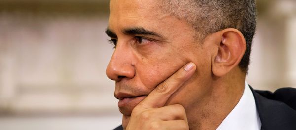 President Barack Obama listens as Jordan's King Abdullah II speaks during their meeting on Friday, Dec. 5, 2014, in the Oval Office of the White House in Washington. President Barack Obama listens as Jordan's King Abdullah II speaks during their meeting on Friday, Dec. 5, 2014, in the Oval Office of the White House in Washington. - Sputnik International