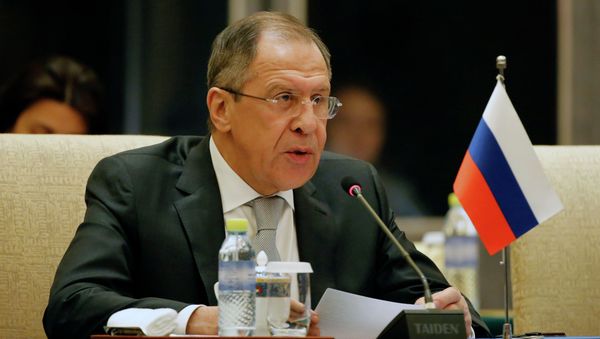 Russian Foreign Minister Sergei Lavrov speaks during the thirteenth meeting of the Foreign Ministers of China, Russia and India, in Beijing on February 2, 2015 Russian Foreign Minister Sergei Lavrov speaks during the thirteenth meeting of the Foreign Ministers of China, Russia and India, in Beijing on February 2, 2015 - Sputnik International