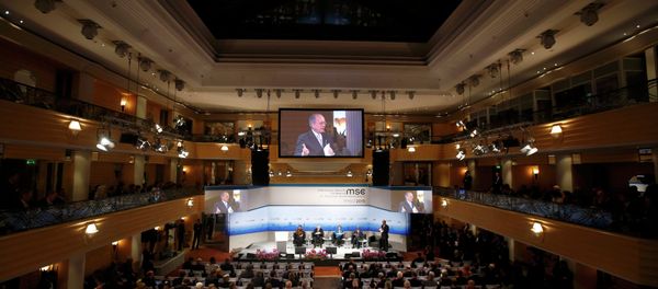 General view of the 51st Munich Security Conference at the 'Bayerischer Hof' hotel in Munich February 7, 2015 General view of the 51st Munich Security Conference at the 'Bayerischer Hof' hotel in Munich February 7, 2015 - Sputnik International