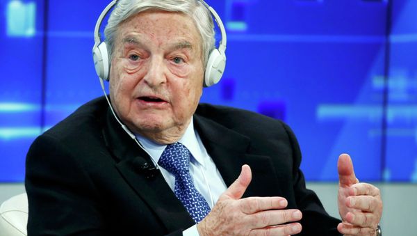 Georges Soros, Chairman of Soros Fund Management, speaks during the session 'Recharging Europe' in the Swiss mountain resort of Davos January 23, 2015. File photo. Georges Soros, Chairman of Soros Fund Management, speaks during the session 'Recharging Europe' in the Swiss mountain resort of Davos January 23, 2015. File photo. - Sputnik International