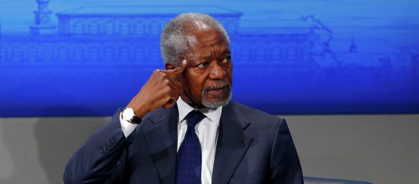 Former UN Secretary General Kofi Anan attends the opening session of the 51st Munich Security Conference at the 'Bayerischer Hof' hotel in Munich February 7, 2015 Former UN Secretary General Kofi Anan attends the opening session of the 51st Munich Security Conference at the 'Bayerischer Hof' hotel in Munich February 7, 2015 - Sputnik International