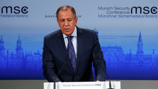 Russian Foreign Minister Sergei Lavrov addresses during the 51st Munich Security Conference at the 'Bayerischer Hof' hotel in Munich - Sputnik International