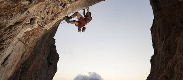 Rock climber on cliff. Kalymnos Island, Greece. Rock climber on cliff. Kalymnos Island, Greece. - Sputnik International