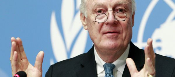 United Nations Special Envoy of the Secretary-General for Syria Staffan de Mistura addresses the media during a press conference at the Palais des Nations in Geneva, January 15, 2015 - Sputnik International