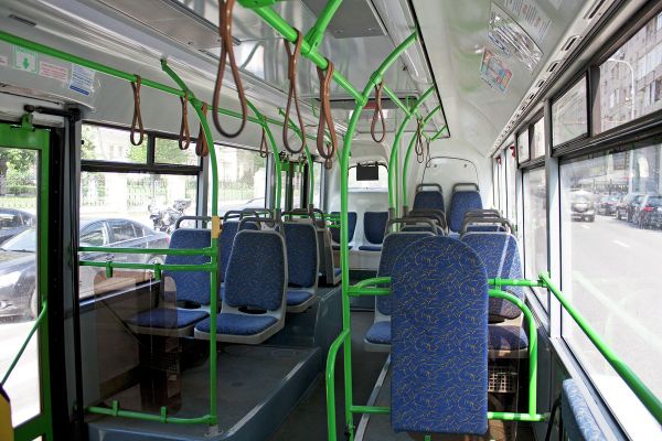 Interior of the LiAZ-6274 trolleybus. - Sputnik International