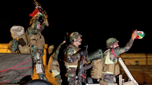 Iraqi Kurdish peshmerga fighters - Sputnik International