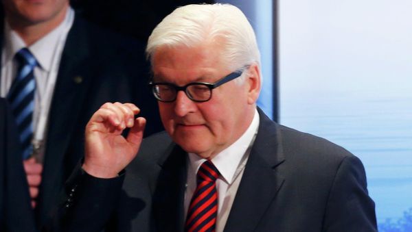 German Foreign Minister Frank-Walter Steinmeier arrives for the chairman's debate during the 51st Munich Security Conference at the 'Bayerischer Hof' hotel in Munich February 8, 2015 German Foreign Minister Frank-Walter Steinmeier arrives for the chairman's debate during the 51st Munich Security Conference at the 'Bayerischer Hof' hotel in Munich February 8, 2015 - Sputnik International