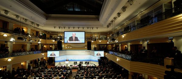 Wolfgang Ischinger, Chairman of the Munich Security Conference delivers his speech during the opening of the 51st Munich Security Conference (MSC) at the Bayerischer Hof Hotel in Munich, southern Germany, on February 6, 2015 Wolfgang Ischinger, Chairman of the Munich Security Conference delivers his speech during the opening of the 51st Munich Security Conference (MSC) at the Bayerischer Hof Hotel in Munich, southern Germany, on February 6, 2015 - Sputnik International