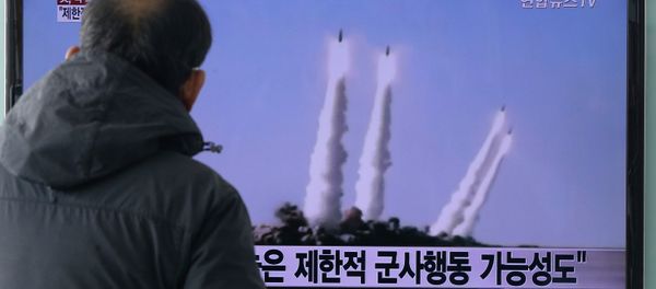 A man watches a TV news program showing the file footage of the missile launch conducted by North Korea, at Seoul Railway Station in Seoul, South Korea, Monday, Feb. 9, 2015 A man watches a TV news program showing the file footage of the missile launch conducted by North Korea, at Seoul Railway Station in Seoul, South Korea, Monday, Feb. 9, 2015 - Sputnik International