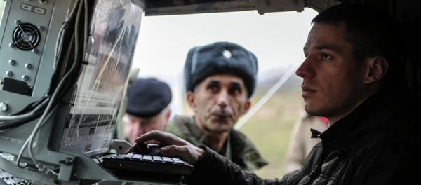 An operator of an electronic warfare unit An operator of an electronic warfare unit - Sputnik International