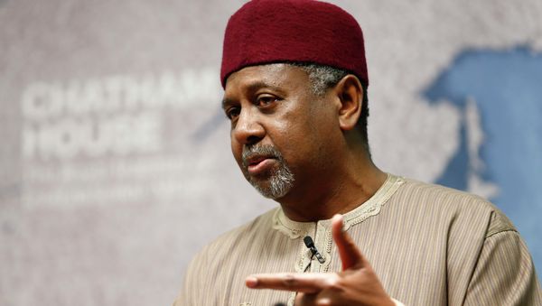 Nigeria's National Security Advisor Mohammed Sambo Dasuki listens to a question after his address at Chatham House in London, January 22, 2015 - Sputnik International