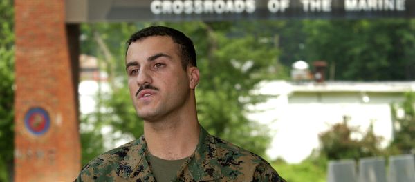 Marine Cpl. Wassef Ali Hassoun makes a statement to the press outside Quantico Marine Base in Quantico, Virginia, in July 2004. Marine Cpl. Wassef Ali Hassoun makes a statement to the press outside Quantico Marine Base in Quantico, Virginia, in July 2004. - Sputnik International