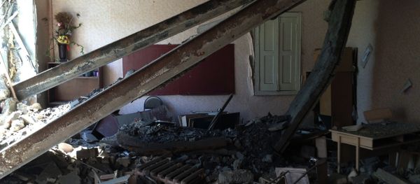 School No.152 after bombardment in the town of Mospino. Donetsk region, Ukraine - Sputnik International