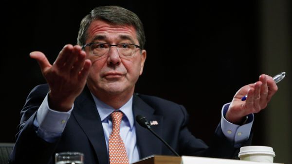 Ashton Carter, U.S. President Barack Obama's nominee to be secretary of defense, testifies before a Senate Armed Services Committee confirmation hearing on Capitol Hill in Washington, in this February 4, 2015 file photo Ashton Carter, U.S. President Barack Obama's nominee to be secretary of defense, testifies before a Senate Armed Services Committee confirmation hearing on Capitol Hill in Washington, in this February 4, 2015 file photo - Sputnik International