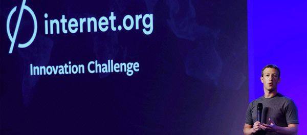 Facebook CEO Mark Zuckerberg addresses the internet.org summit in New Delhi, India, Thursday, Oct.9, 2014 Facebook CEO Mark Zuckerberg addresses the internet.org summit in New Delhi, India, Thursday, Oct.9, 2014 - Sputnik International