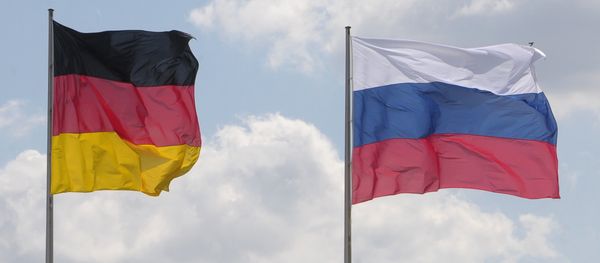 Flags of Germany, Russia and the EU Flags of Germany, Russia and the EU - Sputnik International