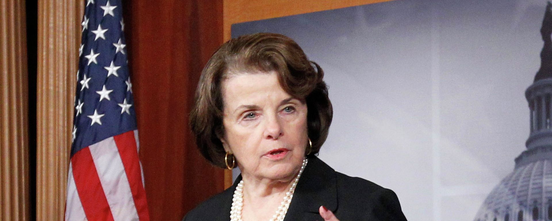 Senate intelligence committee chair, Sen. Diane Feinstein, D-Cal., speaking at Capitol Hill. - Sputnik International, 1920, 13.04.2023