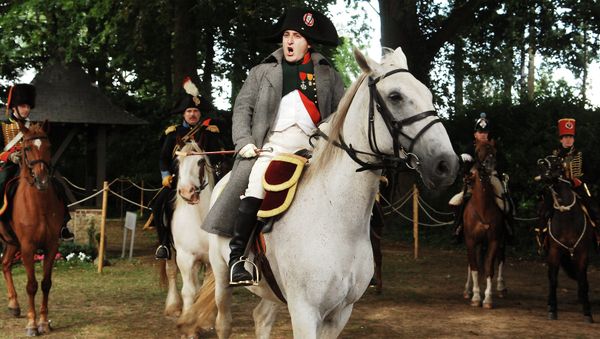 Actors re-enact the battle of Waterloo in Waterloo, Belgium, Saturday June 16, 2007 - Sputnik International