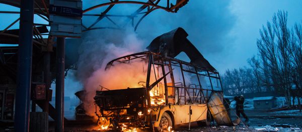 Donetsk after shelling Donetsk after shelling - Sputnik International