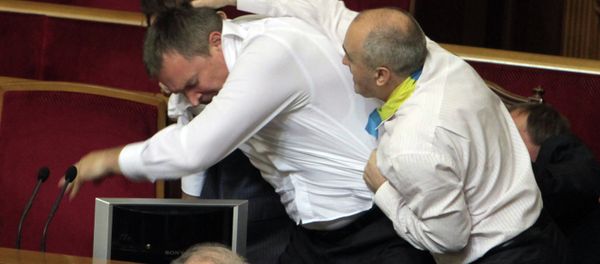Fight in Verkhovna Rada in Kiev - Sputnik International