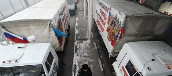 Russia sent more humanitarian aid to the crisis-torn Donbass Russia sent more humanitarian aid to the crisis-torn Donbass - Sputnik International