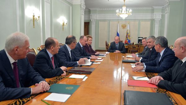 President Vladimir Putin chairs the Russian Security Council meeting President Vladimir Putin chairs the Russian Security Council meeting - Sputnik International