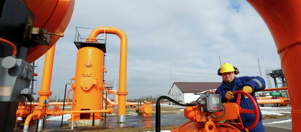 An engineer checks the gas distribution system in Beregdaroc, one of several points where Russian gas crosses into the European Union February 10, 2015 An engineer checks the gas distribution system in Beregdaroc, one of several points where Russian gas crosses into the European Union February 10, 2015 - Sputnik International