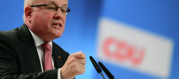 Volker Kauder, chairman of the CDU/CSU faction in parliament, addresses delegates at the Christian Democratic Union (CDU) congress in Cologne, western Germany, on December 10, 2014 Volker Kauder, chairman of the CDU/CSU faction in parliament, addresses delegates at the Christian Democratic Union (CDU) congress in Cologne, western Germany, on December 10, 2014 - Sputnik International
