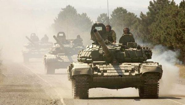 Russian tanks in South Ossetia Russian tanks in South Ossetia - Sputnik International